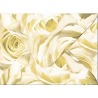 Transparentpapier-Kuverts "Rosen" 115 g/qm champagner - 5 Stück