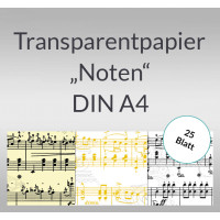 Transparentpapier "Noten" DIN A4 - 25 Blatt