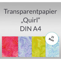 Transparentpapier "Quirl" DIN A4 - 5 Blatt