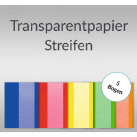 Transparentpapier "Streifen" DIN A4 - 5 Blatt