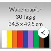 Wabenpapier 34,5 x 49,5 cm - 1 Blatt