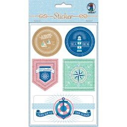 24 Sticker Maritim-Motiven