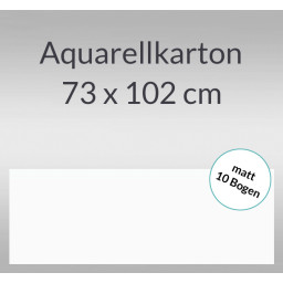 Aquarellkarton matt 200 g/qm 73 x 102 cm