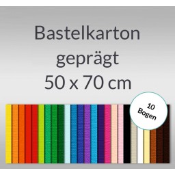 Bastelkarton 220 g/qm 50 x 70 cm - 10 Bogen