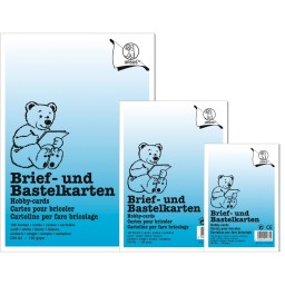 Brief- und Bastelkarten DIN A4 weiß - 100 Karten