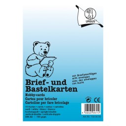 Brief- und Bastelkarten mit Briefumschlägen DIN A6 hochdoppelt weiß - 10 Stück