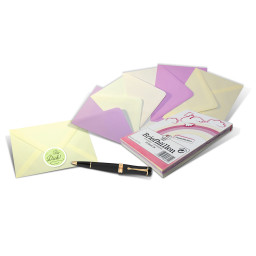 Briefumschläge DIN C6 Pastellfarben, 25 Stück