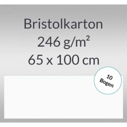 Bristolkarton 246 g/qm 65 x 100 cm