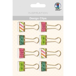 Design Clips - Love 1, 8 Stück sortiert