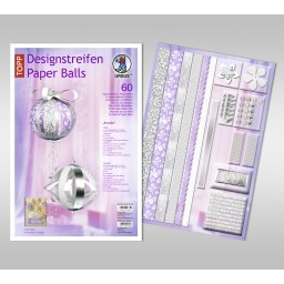 Designstreifen Paper Balls 