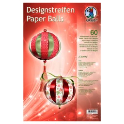 Designstreifen Paper Balls 