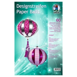 Designstreifen Paper Balls 