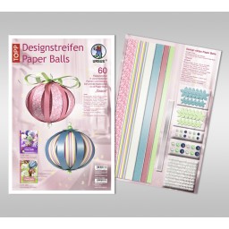 Designstreifen Paper Balls 