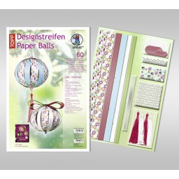 Designstreifen Paper Balls 