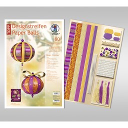 Designstreifen Paper Balls 