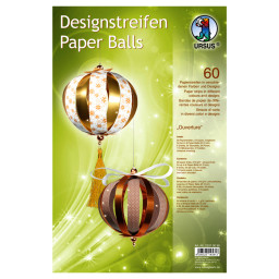 Designstreifen Paper Balls 