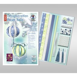 Designstreifen Paper Balls 