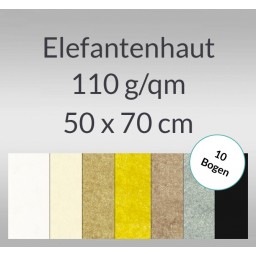 Elefantenhaut 110 g/qm 50 x 70 cm - 10 Bogen