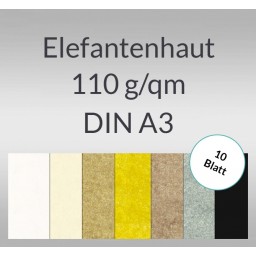 Elefantenhaut 110 g/qm DIN A3 - 10 Blatt