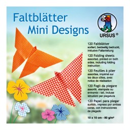 Faltblätter Mini Design 10 x 10 cm