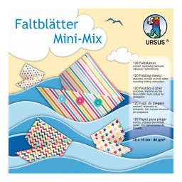 Faltblätter Mini Mix 15 x 15 cm