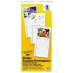 Familienkalender 23 x 49 cm weiß