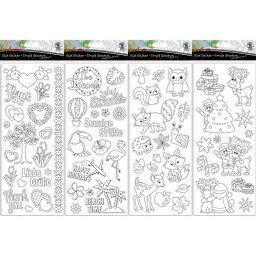 Flat Sticker, verschiedene Motive