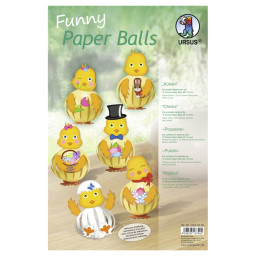 Funny Paper Balls Küken für 12 Figuren