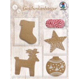 Geschenkanhänger Set 1 mit 4 Motiven