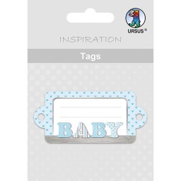 Geschenkeanhänger / Tags Motiv 11 - BABY blau