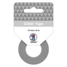 Glitter Tape platin, selbstklebend
