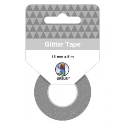 Glitter Tape platin, selbstklebend