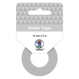 Glitter Tape silber, selbstklebend