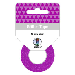 Glitter Tape violett, selbstklebend