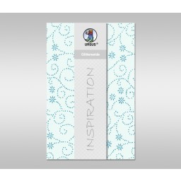 Glitterseide 23 x 33 cm - 5 Blatt