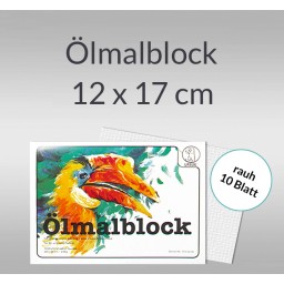 Ölmalkartonblock 230 g/qm 12 x 17 cm