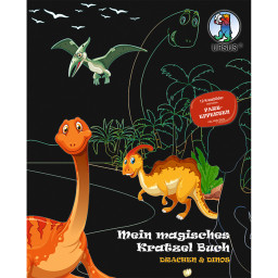 Mein magisches Kratzelbuch Drachen & Dinos, Kratzbildern