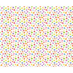 Motiv-Fotokarton 49,5 x 68 cm Bunte Herzen