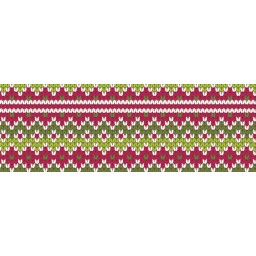Motiv-Fotokarton 49,5 x 68 cm Strickmuster rot-grün