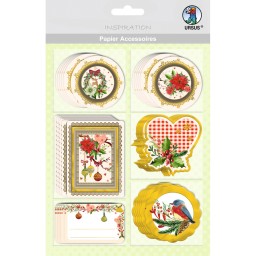 Papier Accessoires Weihnachtszauber, 36-teilig Set