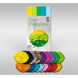 Papier Pompons aus Seidenpapier