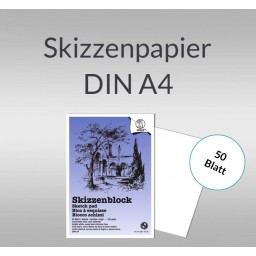 Skizzenblock 120 g/qm DIN A4