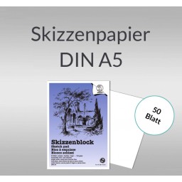 Skizzenblock 120 g/qm DIN A5