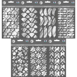 Spiegel Sticker, verschiedene Motive, aus Acrylglas, selbstklebend