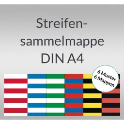 Streifen-Sammelmappe DIN A4 sortiert