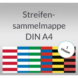 Streifen-Sammelmappe DIN A4