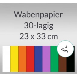 Wabenpapier 23 x 33 cm - 5 Blatt