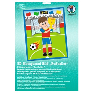 3D-Moosgummi-Bild "Fußballer"