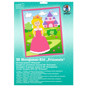 3D-Moosgummi-Bild "Prinzessin"
