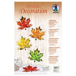 3D Paper Decoration "Herbstlaub"